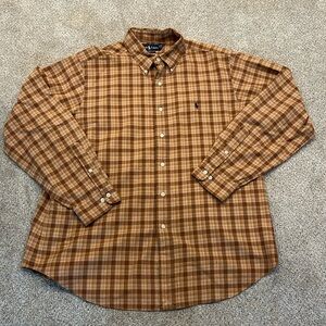 🍂Ralph Lauren long sleeve button down collar shirt.  Size 17 X-Large.